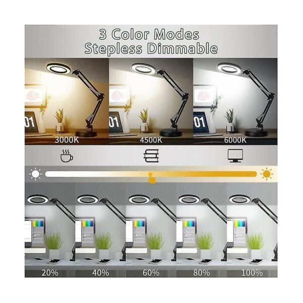 Stona LED lampa sa lupom - Image 10