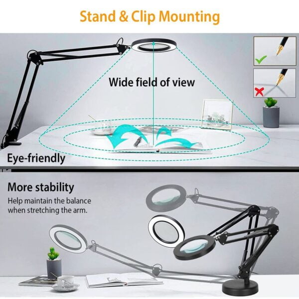 Stona LED lampa sa lupom - Image 8