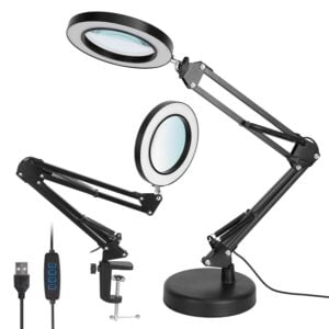 Stona LED lampa sa lupom
