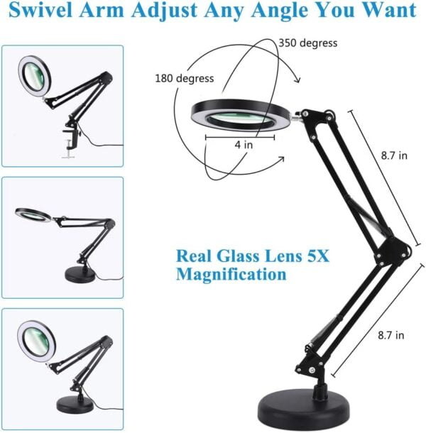 Stona LED lampa sa lupom - Image 6