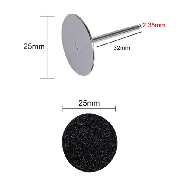 Brusni disk 35 mm za pedikir sa  brusnim papirom 60 komada - Image 6