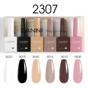 Canni set kvalitetnih gel lakova 6 komada 2307