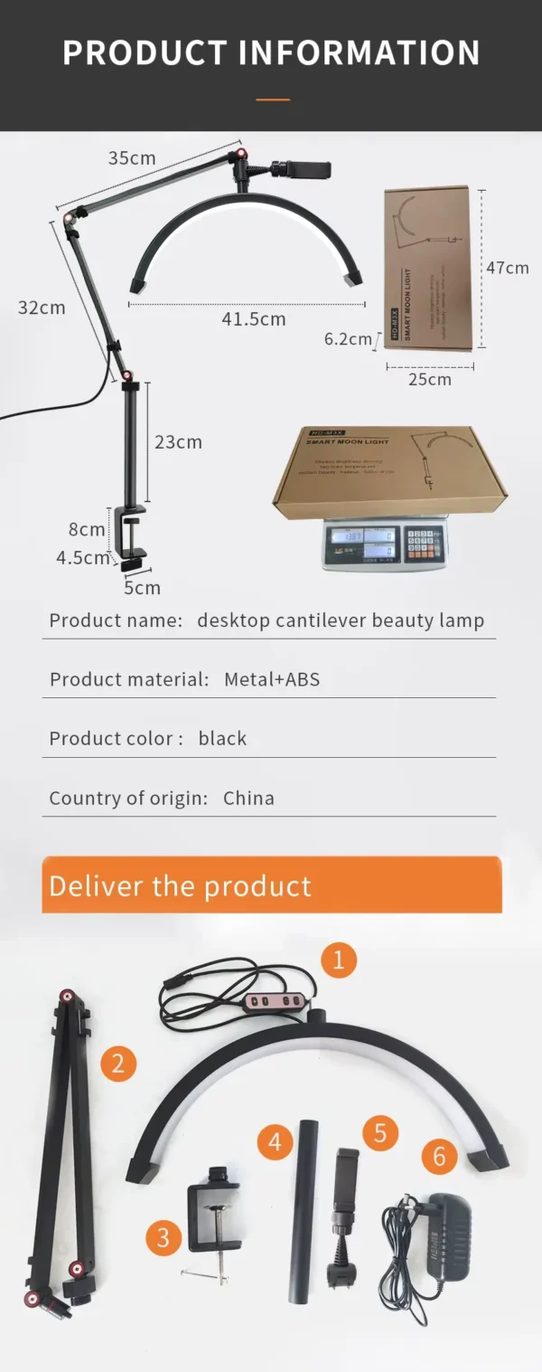 Stona lampa - polumesec HD M6X 40W - Image 9