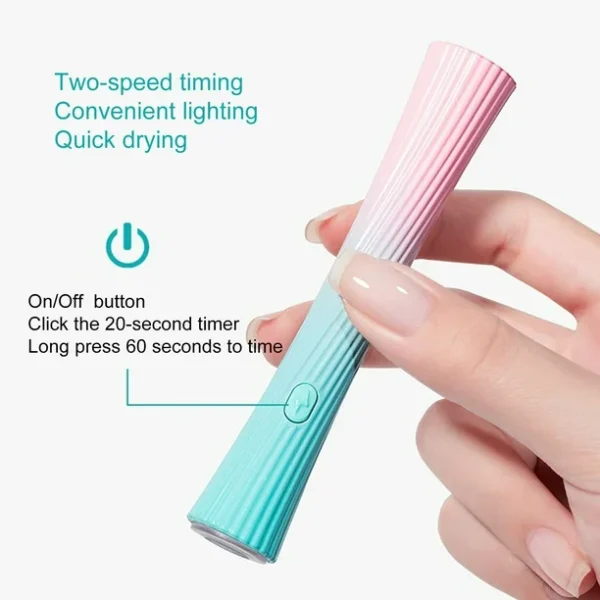 Ručna mini UV lampa za nokte – punjiva - Slika 4