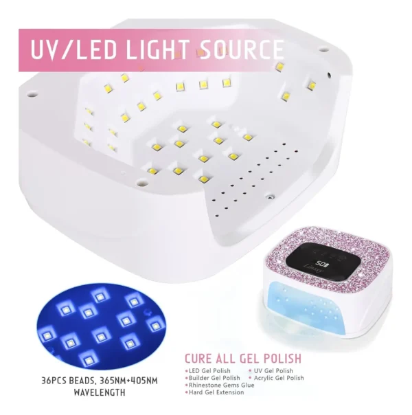 UV/LED lampa SUN S20 – 268 W za brzi i precizni manikir - Slika 8