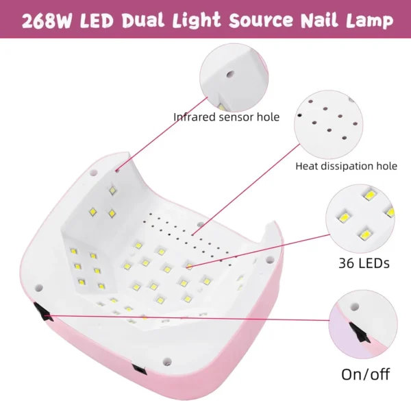 UV LED lampa Sun S20 268W (12)