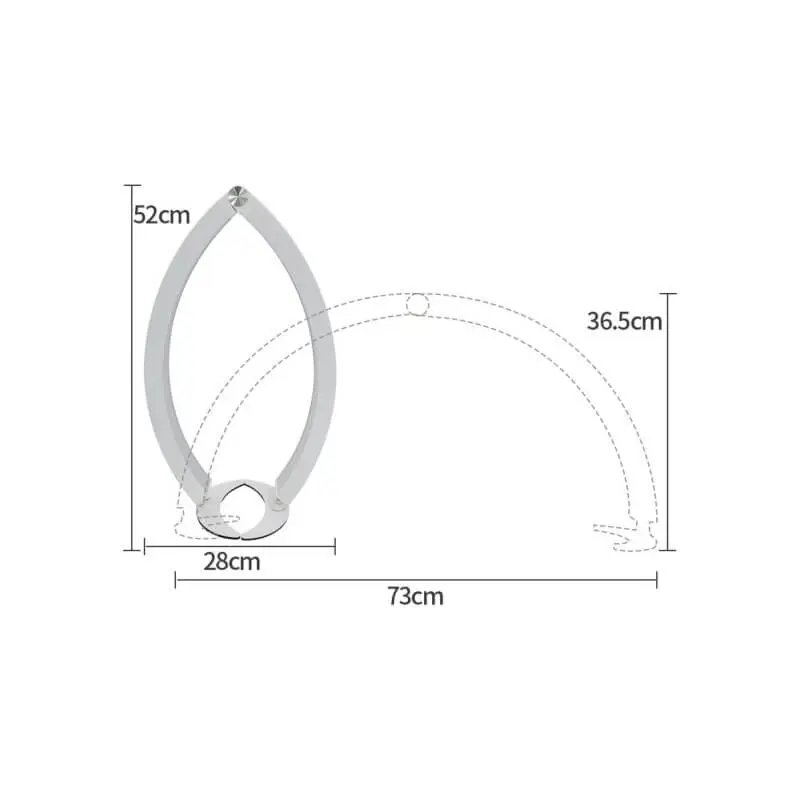 LED polumesec stolna lampa HD-M10X 40 W - Slika 8