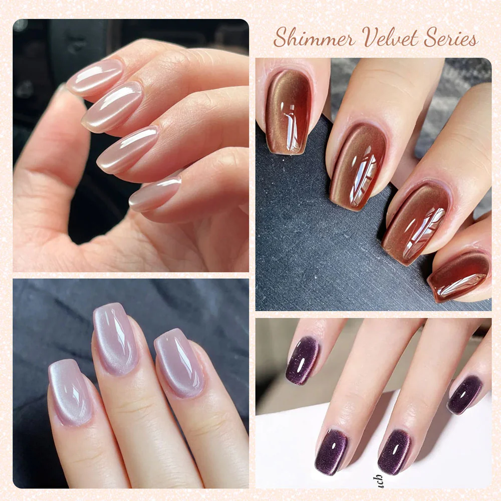 Canni Cat Eye gelovi – Shimmer Velvet Collection (8 boja) - Slika 5