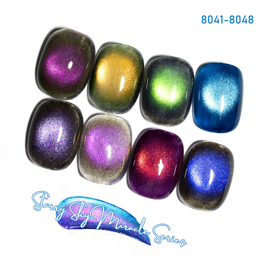 Canni Cat Eye gelovi – Starry Sky Miracle Collection (8 boja) - Slika 2
