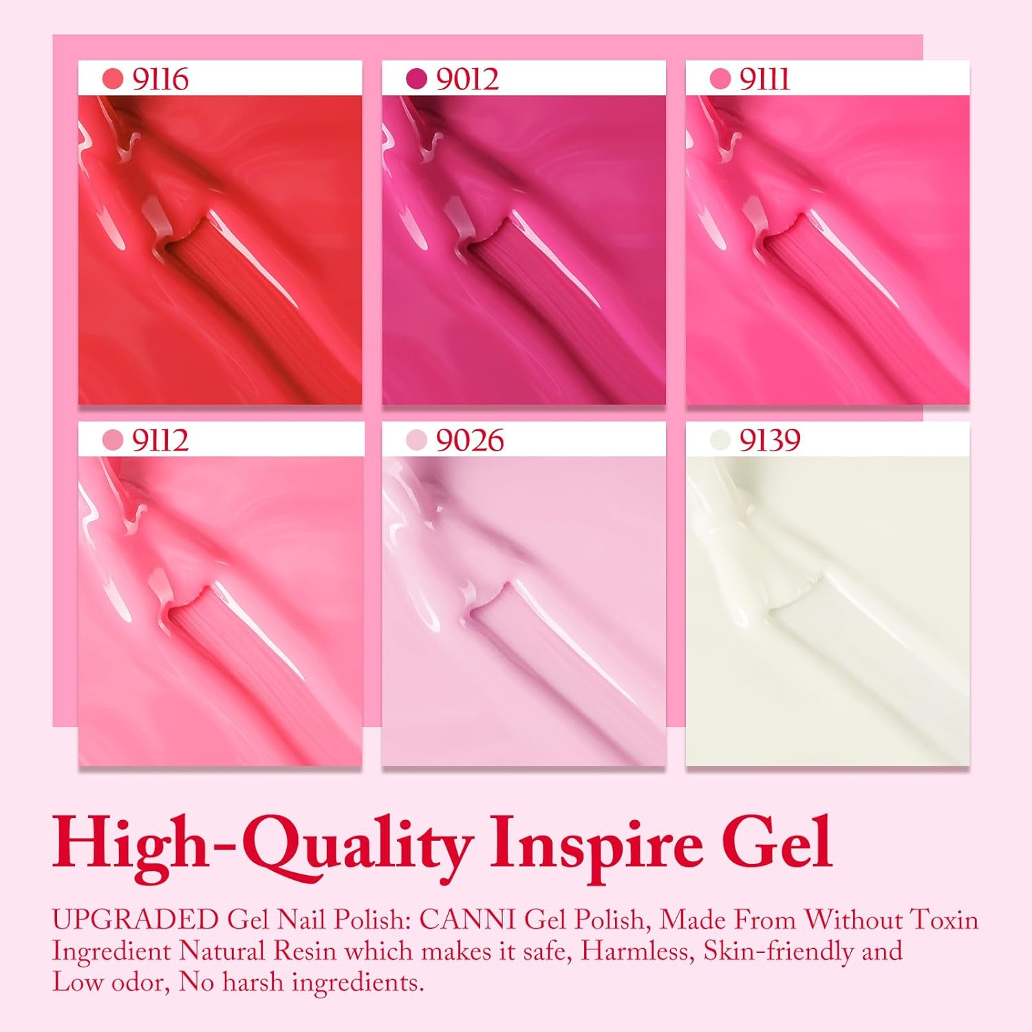 Canni Belle Gaga set od 6 gel lakova (9 ml) #2325 - Slika 6