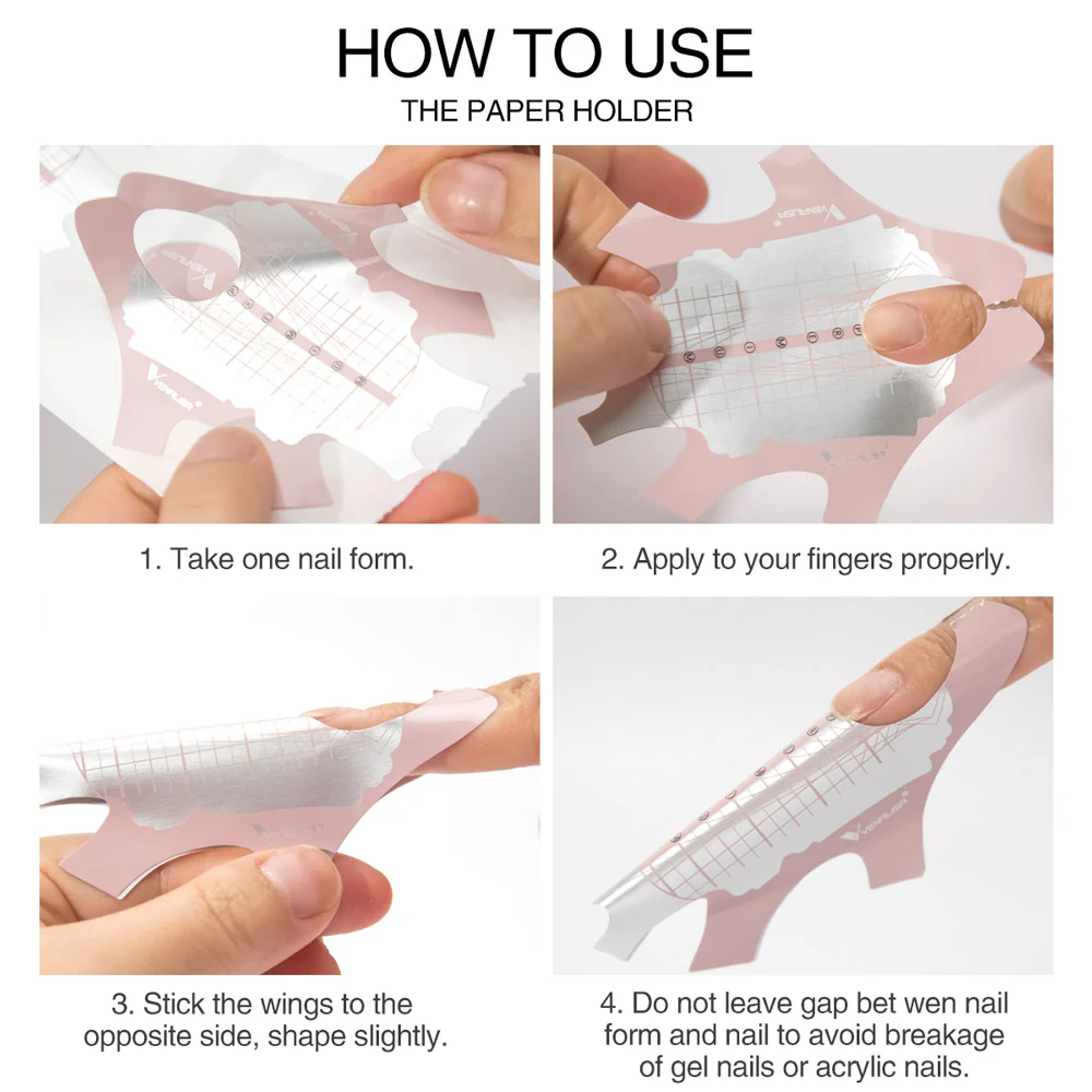 Venalisa Nail Forms – Šabloni za izlivanje noktiju, 300 komada - Slika 2