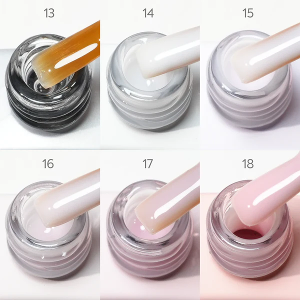 CANNI 9 ml Ruber baza gel – Set od 6 nijansi br. 3 – Hema / TPO free - Slika 2