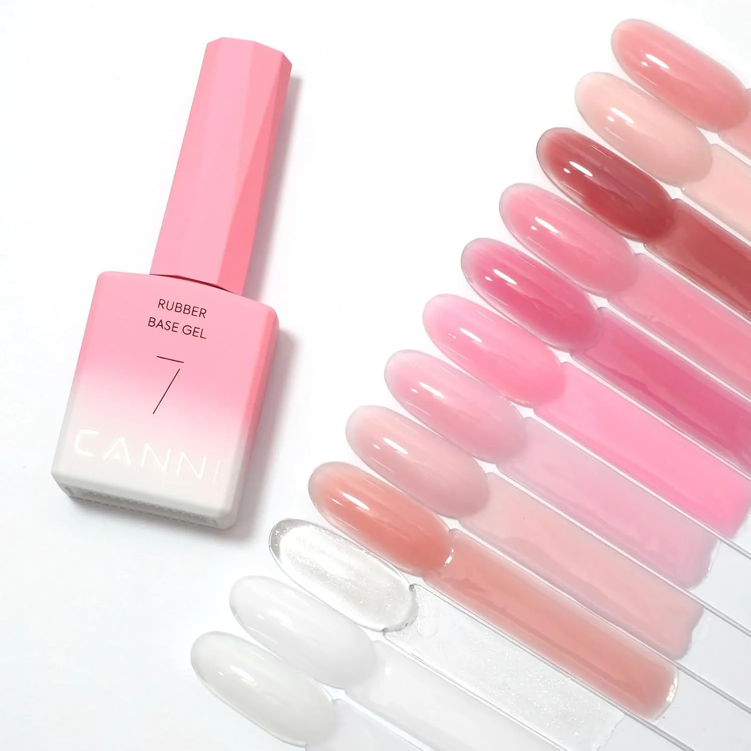 CANNI 9 ml Ruber baza gel – Set od 6 nijansi br. 2 – Hema / TPO free - Slika 2
