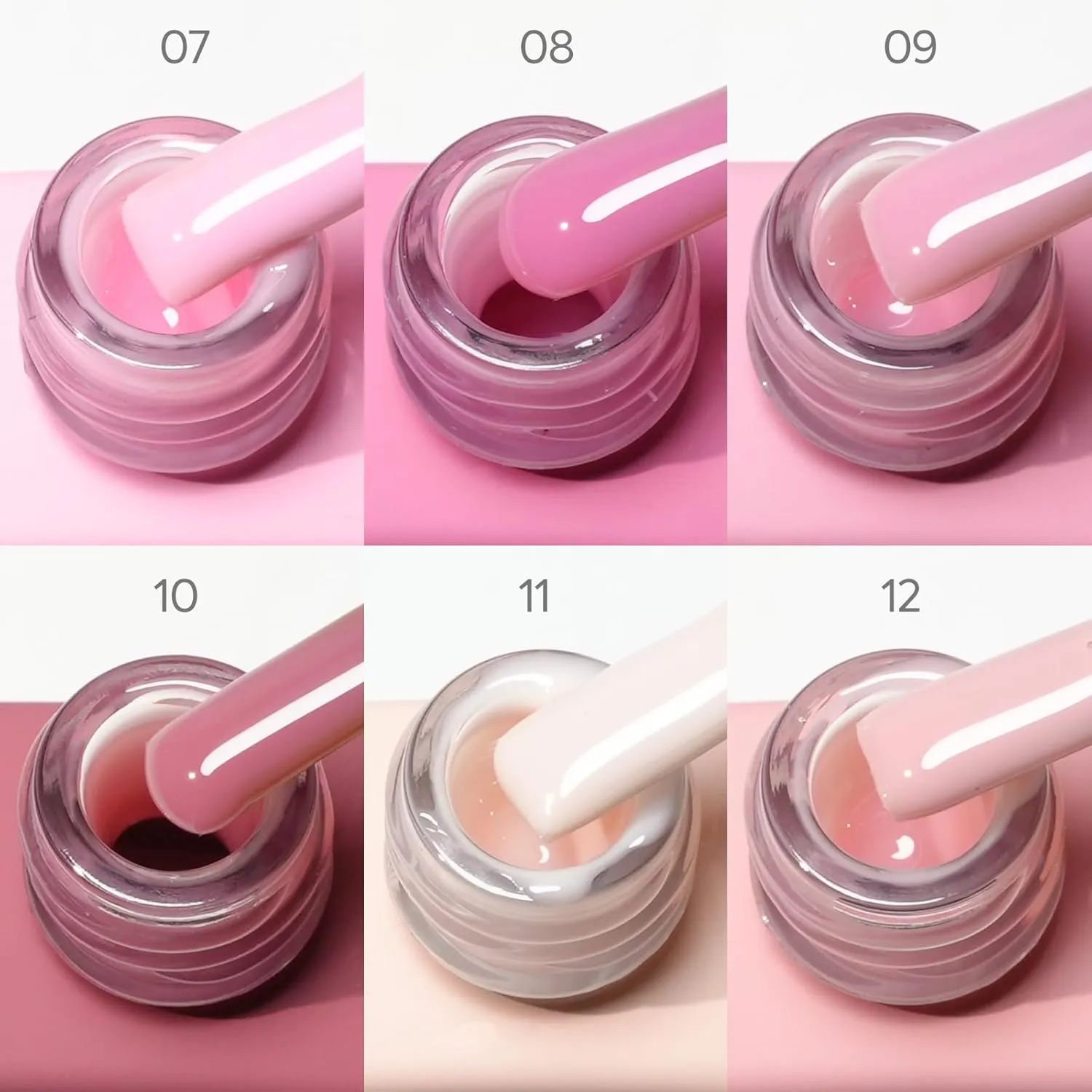 CANNI 9 ml Ruber baza gel – Set od 6 nijansi br. 2 – Hema / TPO free - Slika 5