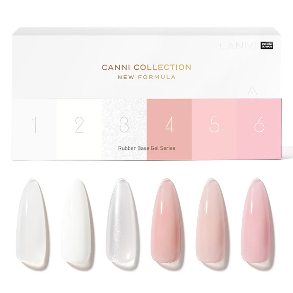 CANNI 9 ml Ruber baza gel – Set od 6 nijansi br. 1 – Hema / TPO free - Slika 18