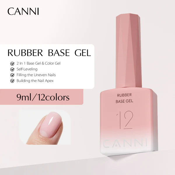 CANNI 9 ml Ruber baza gel – Set od 6 nijansi br. 1 – Hema / TPO free - Slika 5