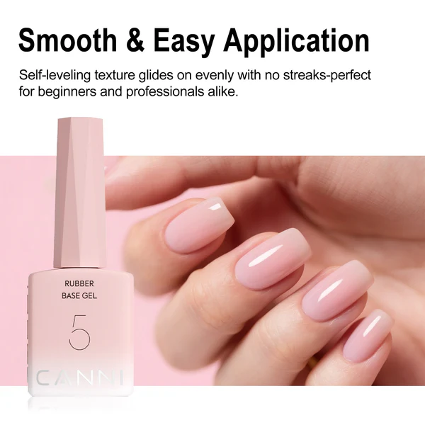 CANNI 9 ml Ruber baza gel – Set od 6 nijansi br. 1 – Hema / TPO free - Slika 10