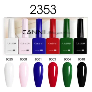 CANNI set gel lakova 2353 – 6 HEMA Free nijansi × 9 ml