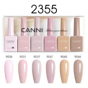 CANNI set gel lakova 2355 – 6 HEMA Free nijansi × 9 ml