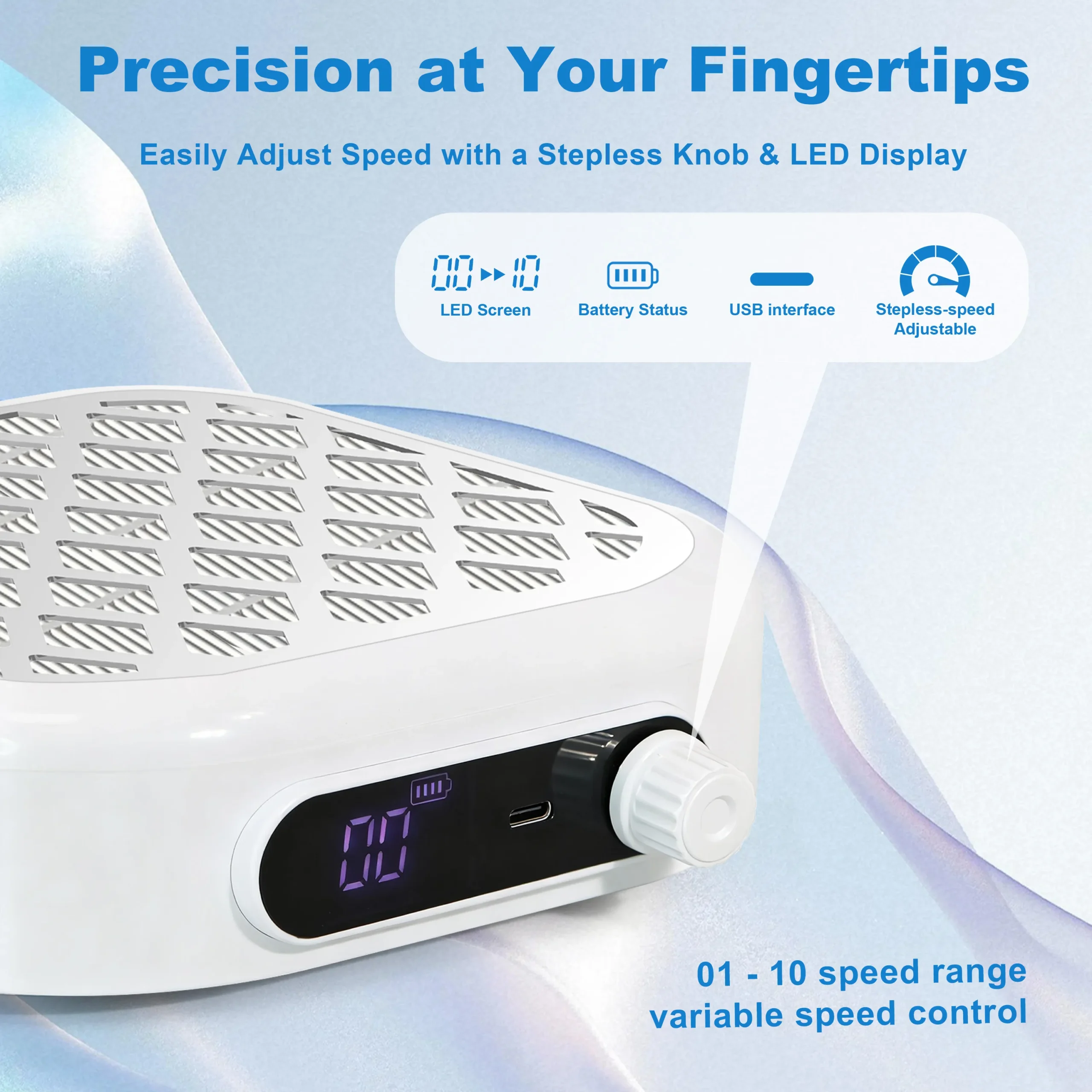 Aspirator za manikir Mini 30 W - Slika 5