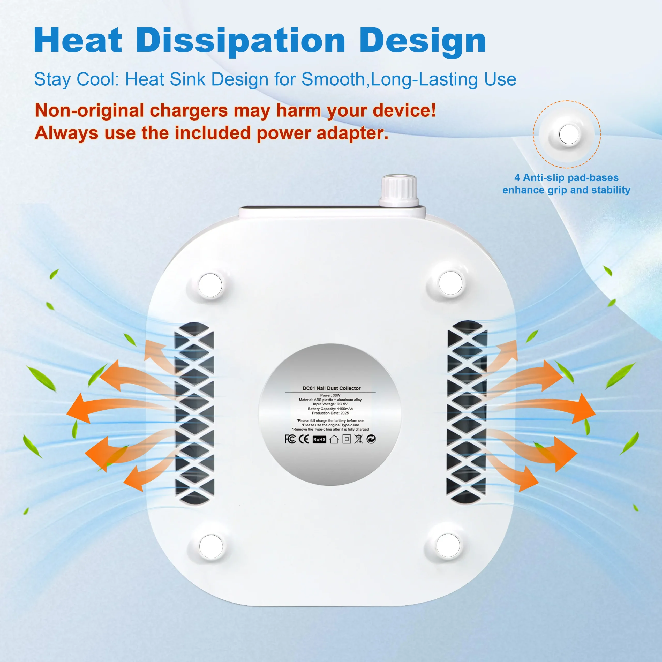 Aspirator za manikir Mini 30 W - Slika 7