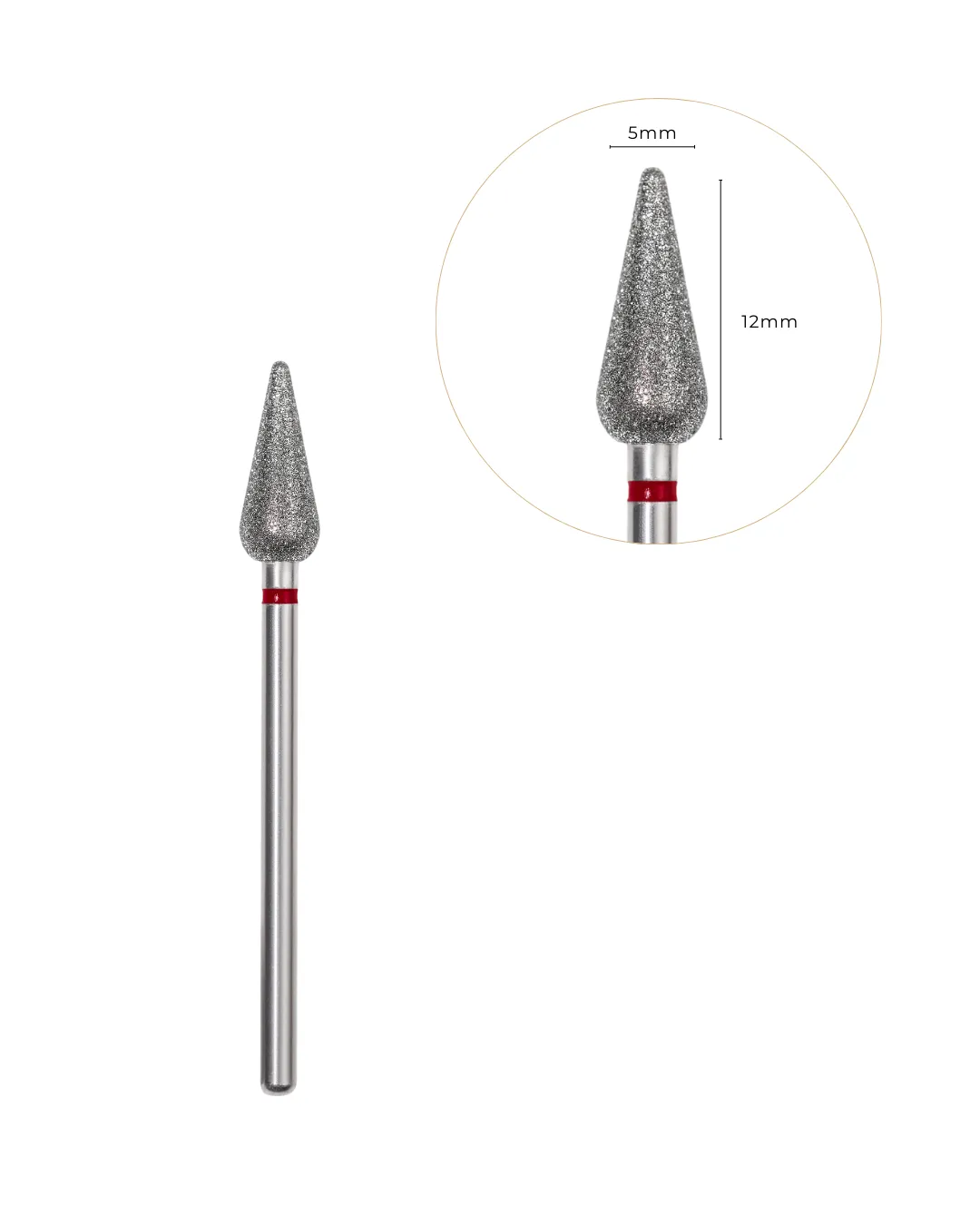Dijamantski nastavak Šargarepa 5 mm – crveni pojas - Slika 3